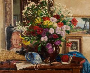 BERJONNEAU Jehan 1890-1972,Vase de Fleurs,1930,Skinner US 2023-03-16