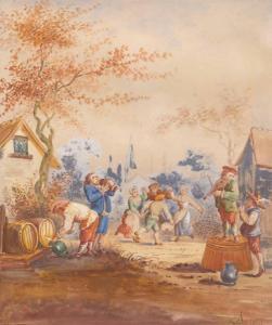 BERKA Johan 1758-1815,La fête villageoise,Mercier & Cie FR 2017-04-23