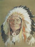 BERKE Ernest 1921-2010,Indian Chief,1952,William Doyle US 2006-12-13