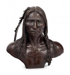 BERKE Ernest 1921-2010,Portrait Bust (Crazy Horse),1955,Hindman US 2022-11-01