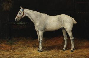BERKELEY Stanley 1855-1909,Grey horse in a stable,1888,Bonhams GB 2024-02-13