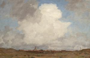 BERKEMEIER Ludolph 1864-1931,Figures walking in an atmospheric Dutch landsca,John Moran Auctioneers 2017-04-25