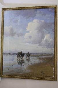 BERKEMEIER Ludolph 1864-1931,Schelpenvissers op het strand,Venduehuis NL 2010-09-01