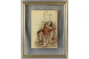 BERKLEY Jackie Holland,portrait of a seated nude lady,Ewbank Auctions GB 2015-07-16