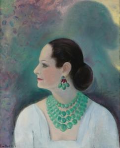 BERLI TONI 1900-1900,HELENA RUBINSTEIN IN GREEN-STONE JEWELERY,1947,Sotheby's GB 2011-10-11