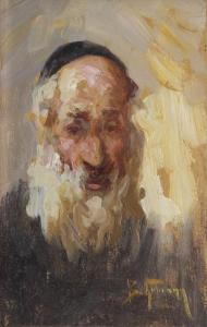 BERMANN Lazare 1800-1900,Portrait d’’’’un homme juif,Ader FR 2014-11-13