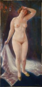 BERMEJO SOBERA Jose 1879-1945,Femme nue debout,1909,VanDerKindere BE 2013-10-15