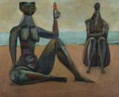 Bernabó Hector Julio Páride 1911-1997,FIGURAS NA PRAIA,Bolsa de Arte BR 2009-12-01