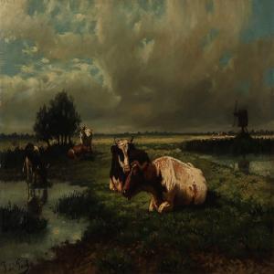 BERNADES PONT Jaume 1910-1973,Landscape with cows,Bruun Rasmussen DK 2011-09-19