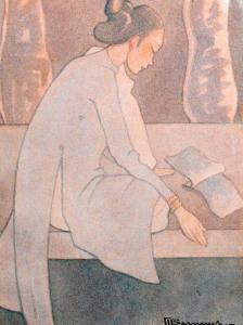 BERNANOSE MARCEL 1884-1952,Femme à la lecture,Boisgirard - Antonini FR 2020-12-17