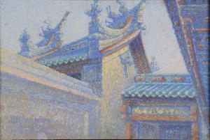 BERNANOSE MARCEL 1884-1952,Les toits d\’une pagode, Saïgon,1916,Rossini FR 2024-03-29
