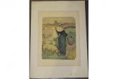 BERNARD Charles Edward Burton,Farmstead with Woman beside a Pig and Geese,Tooveys Auction 2015-11-04