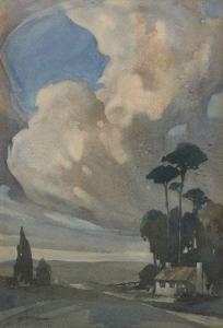 BERNARD Charles Edward Burton 1890-1977,Storm Brewing,1917,Rosebery's GB 2021-01-27