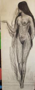 BERNARD Claude 1926-2016,Full length study of a standing female nude,Wotton GB 2019-08-20
