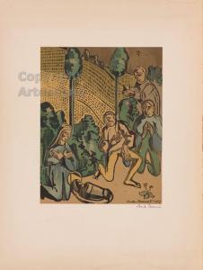 BERNARD Emile 1868-1941,L'adoration des bergers,ArteSegno IT 2018-11-14