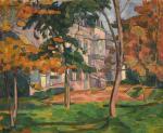 BERNARD Emile 1868-1941,Le Parc en Automne,1890,Thierry-Lannon FR 2019-05-04