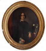 BERNARD François 1812-1875,Member of the Burthe Family, reputedly Antoine,1856,Neal Auction Company 2022-04-09