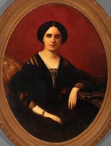 BERNARD François 1812-1875,Portrait of Madame Jules Arnaud Blanc, née Mar,1859,Neal Auction Company 2018-11-17