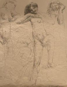 BERNARD Joseph 1864-1933,Le couple, Etude pour un bas-relief,Boisgirard - Antonini FR 2022-09-22
