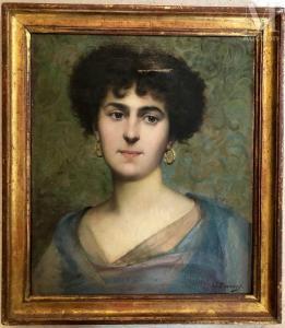 BERNARD Joseph 1864-1933,Portrait de jeune femme,Millon & Associés FR 2023-06-15