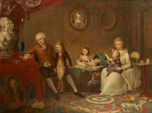 BERNARD Jules 1849-1917,Portrait de la famille de Monsieur et Madame Pierr,Horta BE 2019-11-11