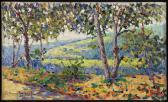BERNARD TOUBLANC Édouard 1883-1973,Impressionist Landscape,Susanin's US 2017-09-19