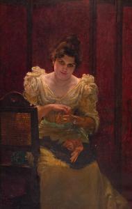 BERNARDELLI Henrique 1858-1936,Amor do Pintor,1892,Escritorio de Arte BR 2021-11-30