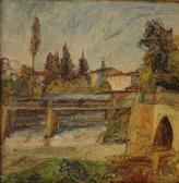 BERNARDI OTELLO 1907-1981,Paesaggio con ponte,Boetto IT 2012-09-24