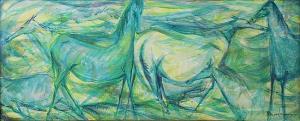 Bernardo Tomas 1918-1994,Horses No.2,Leon Gallery PH 2017-10-21