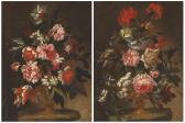 BERNASCONI Laura 1622-1675,Flowers in ornamental vases on a ledge,Christie's GB 2020-10-07