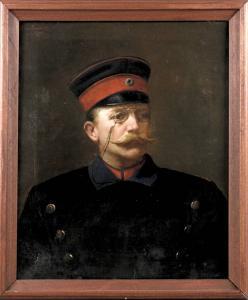 BERNATZ Max 1862-1932,Portrait d. Moritz v. Gaessler,1887,Mehlis DE 2009-08-28