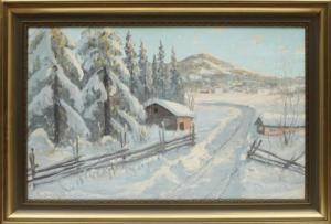 BERNDT Carl 1878-1950,Vinterlandskap,Uppsala Auction SE 2016-02-16