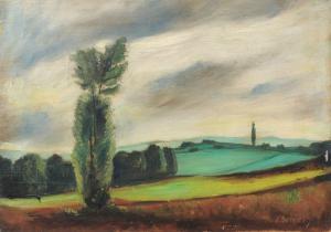 BERNDT Siegfried 1880-1946,Landschaft bei Dresden,1930,Schmidt Kunstauktionen Dresden DE 2021-06-19