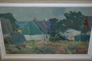 BERNDTSON Carl 1902-1982,dwellings in a landscape,Lawrences of Bletchingley GB 2017-09-05
