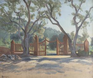 BERNERS Gerald Hugh, Lord 1883-1950,Garden gate, Menton,Dogny Auction CH 2021-09-07