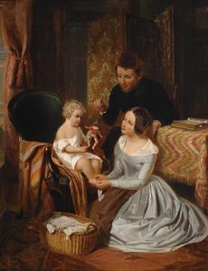 BERNHARD Pieter Gerardus 1813-1880,A young family,Glerum NL 2009-03-09
