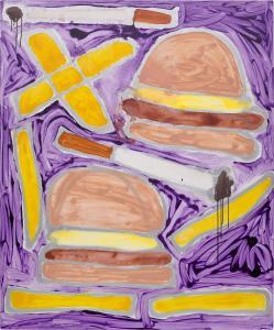 BERNHARDT KATHERINE 1975,Hamburgers French Fries and Cigar,2014,Phillips, De Pury & Luxembourg 2024-04-24