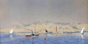 BERNINGER Edmund 1843-1909,Blick auf Neapel,Peter Karbstein DE 2022-10-22