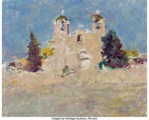 BERNINGHAUS Julius Charles 1905-1971,New Mexico Chapel,Heritage US 2021-10-08