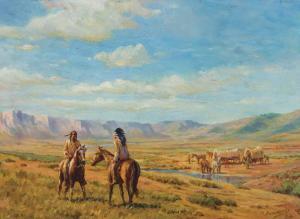 BERNINGHAUS Oscar Edmund 1874-1952,Meeting on the Plains,Scottsdale Art Auction US 2024-04-12