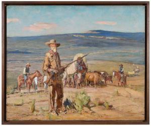 BERNINGHAUS Oscar Edmund 1874-1952,Scout of the Caravan,Brunk Auctions US 2024-03-08