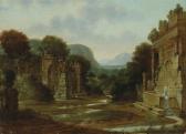 Bernitz F. F 1760-1800,Architectural ruins in a landscape; also a compani,1778,Bonhams GB 2007-11-07