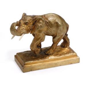 BERNOUD EUGENE 1900,A gilt bronze elephant figure,Bruun Rasmussen DK 2023-02-20