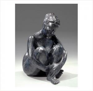 BERNOUIN Patrick 1949,Jeune femme assise,Anaf Arts Auction FR 2008-04-07