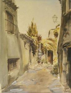 BERNOUT 1900-1900,Rue à Saint Paul de Vence,Cornette de Saint Cyr FR 2010-12-15