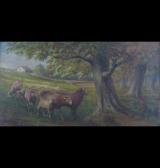 BERNSTEIN H. Sylveste,A shady spot, sheep sheltering,1905,Dee, Atkinson & Harrison GB 2009-07-03