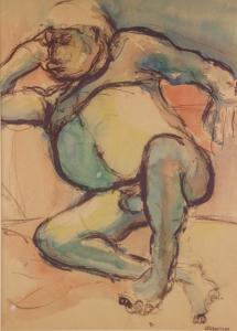 BERNSTEIN,Painting of a lying naked man,888auctions CA 2017-04-27