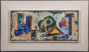 BERNSTEIN Walter,Das Büro des Architekten (abstrakte Komposition),1961,DAWO Auktionen 2022-03-11