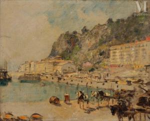 BEROUD Louis 1852-1930,Vue du port de Nice,Millon & Associés FR 2023-06-15