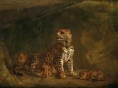 BERRÉ Jean Baptiste 1777-1838,léopard et ses petits,Aguttes FR 2007-06-25